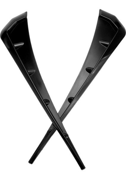 Honda Civic 10. Gen 2016-2020 Ön Çift Parlak Siyah Abs Çamurluk Havalandırma Kapakları Için Yan Çamurluk Havalandırmaları (Yurt Dışından)