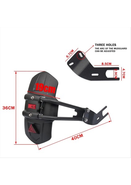 Motosiklet Arka Çamurluk Çamurlu Çamur Çamurlu Sıçrama Guard Çamur Kapak Koruyucusu Cfmoto Cf 800MT 800 mt Aksesuarlar (Yurt Dışından) fiyatları