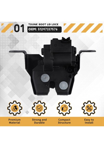 51247337576 Bmw Mini Cooper D John Cooper Için Arka Bagaj Önyükleme Kilit Mandalı Bir D Clubman F54 F55 F56 2014-2022 (Yurt Dışından) fırsatları