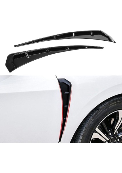 Honda Civic 10. Gen 2016-2020 Ön Çift Parlak Siyah Abs Çamurluk Havalandırma Kapakları Için Yan Çamurluk Havalandırmaları (Yurt Dışından) indirimleri