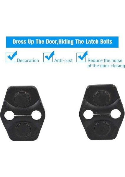 Challenger Kapı Kilidi Tokası Için Dodge Challenger 2012-2020 Için Koruma Trimini Kapsıyor, Siyah (Yurt Dışından) fiyatları