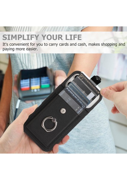 iPhone 17 Pro Için Kart Çantası Halka Tutucu Telefon Kılıfı (Yurt Dışından) indirimleri