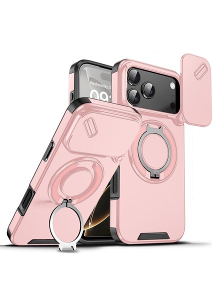 Camshid Yüzük Tutucu Telefon Kılıfı iPhone 17 Pro Max Için (Yurt Dışından)