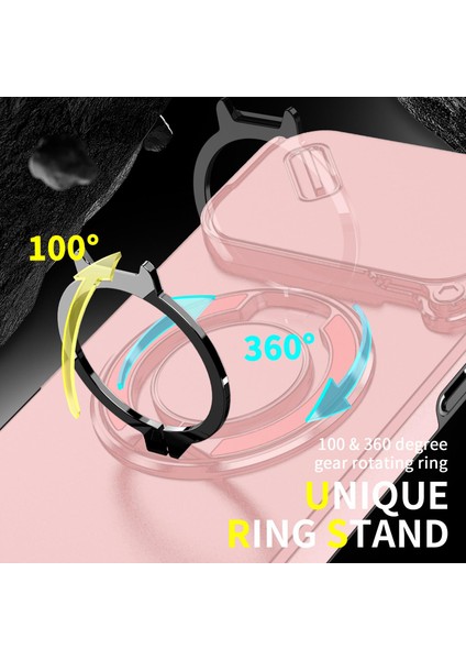 Camshid Yüzük Tutucu Telefon Kılıfı iPhone 17 Pro Max Için (Yurt Dışından) modelleri