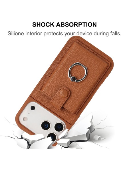 iPhone 17 Pro Için Kart Çantası Halka Tutucu Telefon Kılıfı (Yurt Dışından) fırsatları