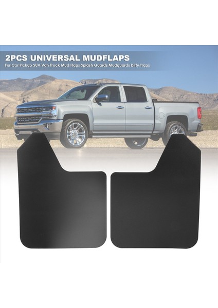 2pcs Araba Pikapı Için Evrensel Çamurluklar Suv Van Kamyon Çamur Fleps Sıçrama Korumaları Çamurluklar Perçinlerle Kirli Tuzaklar (Yurt Dışından) fırsatları
