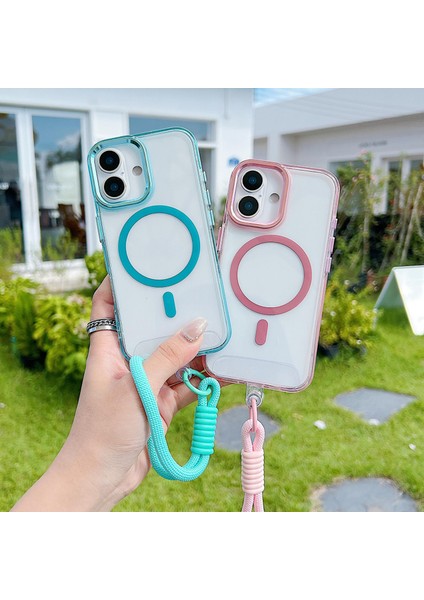 iPhone 17 Için Bilek Kayışlı Magsafe Telefon Kılıfı (Yurt Dışından) modelleri