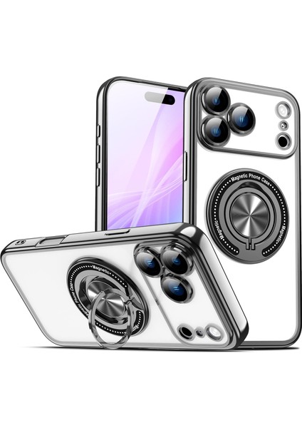 iPhone 17 Pro Max Için 360 Görünmez Halkalı Magsafe Telefon Kılıfı (Yurt Dışından)