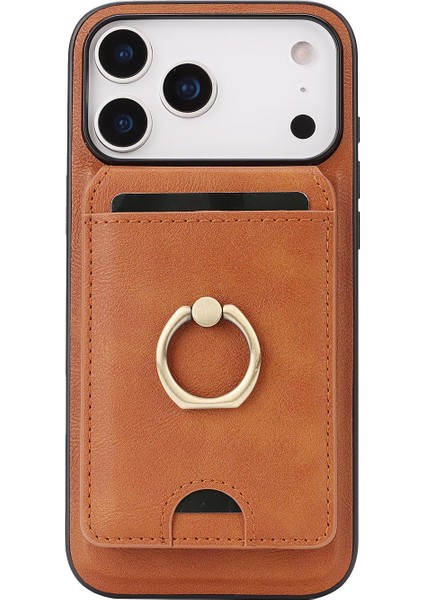 iPhone 17 Pro Max Için Manyetik Kart Tutucu Telefon Kılıfı (Yurt Dışından) fiyatları
