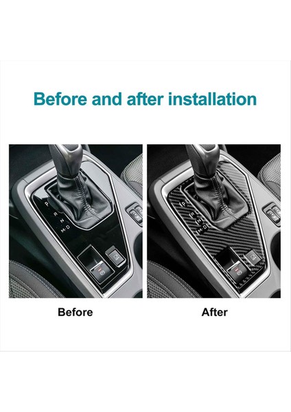 Subaru Crosstrek Için 2022-2024 Lhd Yumuşak Karbon Fiber Otomobil Merkezi Dişli Vites Vites Paneli Kapak Trim Aksesuarları (Siyah) (Yurt Dışından) fırsatları