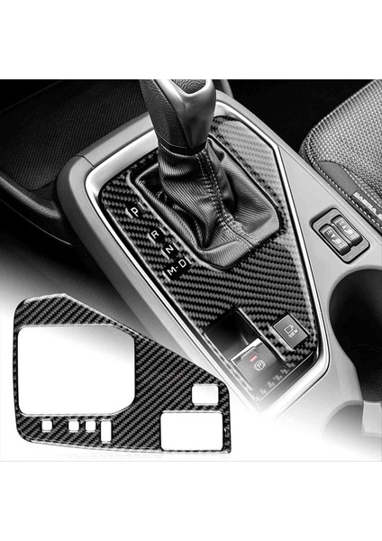 Subaru Crosstrek Için 2022-2024 Lhd Yumuşak Karbon Fiber Otomobil Merkezi Dişli Vites Vites Paneli Kapak Trim Aksesuarları (Siyah) (Yurt Dışından) indirimleri