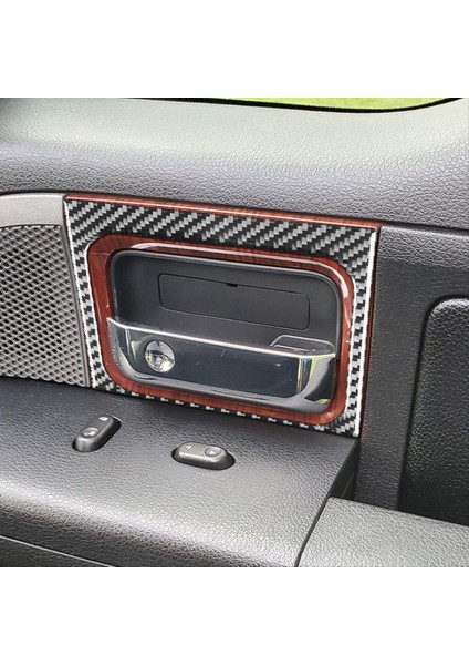 Ford F150 2004-2008 Karbon Fiber Araba Kapısı Kolu Kapak Çıkartma Trim Aksesuarları Için (Yurt Dışından) fırsatları