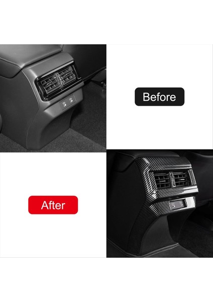 Honda Accord Için 2023 2024 11. Araba Arka Klima Çıkış Kapağı Kaplama Döşeme Iç Aksesuar (Abs Karbon Fiber) (Yurt Dışından) indirimleri