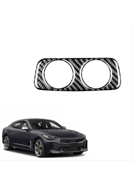 Kia Stinger Için Gerçek Karbon Fiber 2018-2023 Araba Arka Şarj Portu USB Delik Kapağı Döşeme Etiketi Iç Aksesuarlar (Yurt Dışından) modelleri