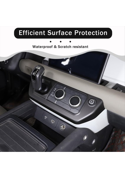 Land Rover Defender Için 90 110 2020-2023 Lhd Merkez Konsol Dişli Vites Paneli Çerçeve Kapak Trim Aksesuarları, Mat Siyah (Yurt Dışından) modelleri