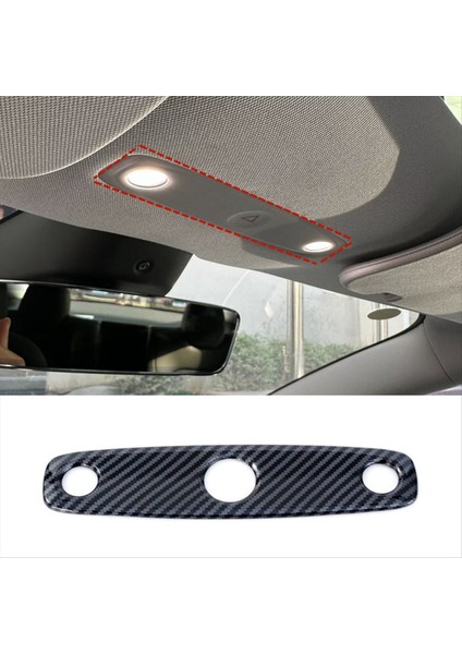 Tesla Model 3 Highland 2024 Abs Karbon Fiber Için Ön Üst Okuma Işık Kapağı Döşeme Iç Aksesuarları (Yurt Dışından) fiyatları