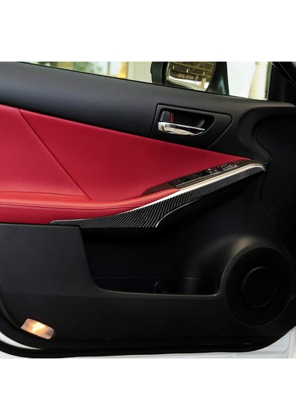 Lexus Için IS250 IS200T IS300 IS350 2013-2019 Karbon Fiber Araba Kapısı Koltuk Paneli Kapak Çıkartma Trim Aksesuarları (Yurt Dışından) fırsatları