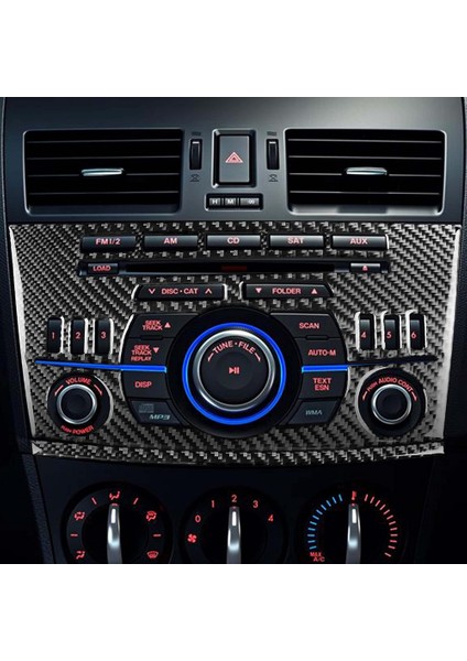 Mazda Için Karbon Fiber 3 2010-2013 Merkez Kontrol Hava Çıkışı Paneli Radyo Çerçevesi Trim Iç Aksesuarlar (Yurt Dışından) fırsatları