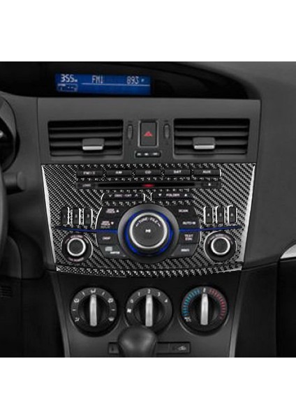 Mazda Için Karbon Fiber 3 2010-2013 Merkez Kontrol Hava Çıkışı Paneli Radyo Çerçevesi Trim Iç Aksesuarlar (Yurt Dışından) indirimleri