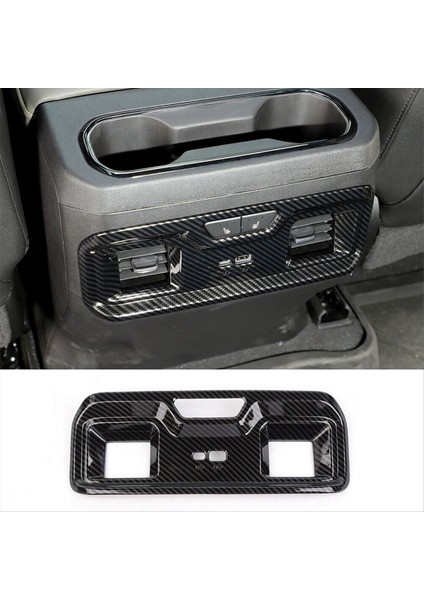 Chevrolet Için Silverado / Gmc Sierra 2022 2023 2024 Arka Hava Havalandırma Outlet Kapak Trim Aksesuarları Abs Karbon Fiber (Yurt Dışından) modelleri