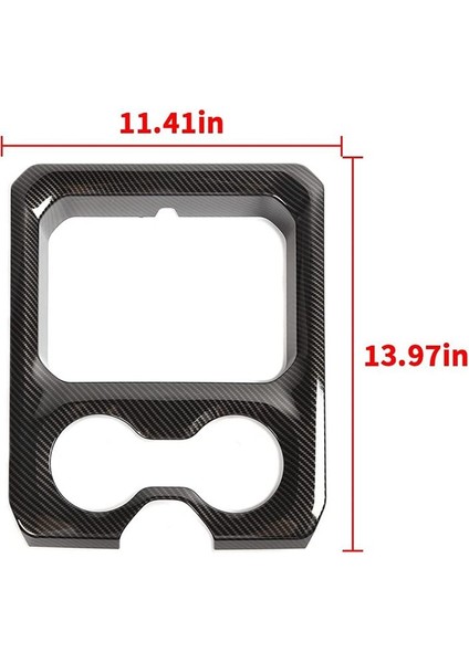 Orta Konsol Ön Kolçak Kupa Tutucu Panel 2019-2022 Için Dodge Ram 1500 2500 3500, Abs Karbon Fiber (Yurt Dışından) modelleri