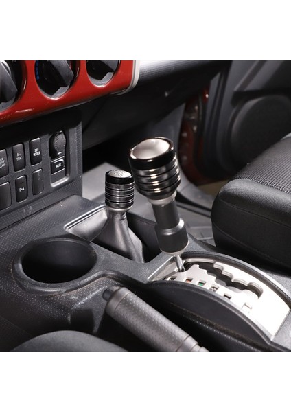 Toyota Fj Cruiser Için 2007-2021 Dişli Kafa Vites Knob Kapak Trim Dekorasyon Aksesuarları Alüminyum Alaşım - Siyah (Yurt Dışından) modelleri