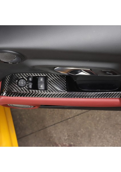 Toyota Supra gr A90 2019-2023 Yumuşak Karbon Fiber Araba Kapısı Koltuk Pencere Anahtarı Panel Trim Aksesuarları (Rhd) (Yurt Dışından) fiyatları