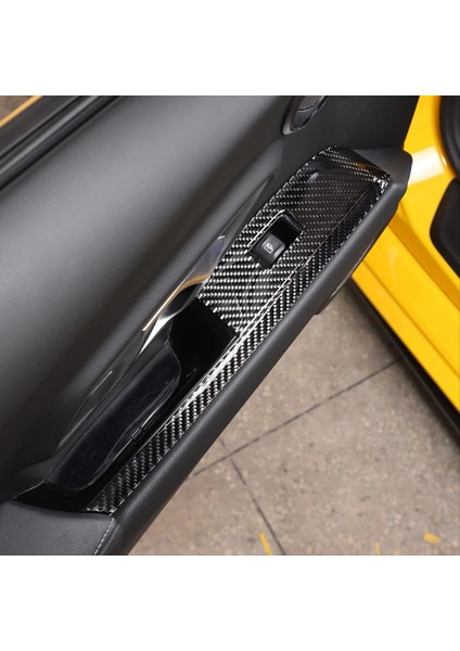 Toyota Supra gr A90 2019-2023 Yumuşak Karbon Fiber Araba Kapısı Koltuk Pencere Anahtarı Panel Trim Aksesuarları (Rhd) (Yurt Dışından) modelleri