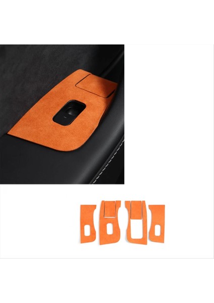 Tesla Model 3 Için Model Y 2019-2023 Araba Penceresi Kaldırıcı Anahtarı Kontrol Paneli Dekor Dekor Sticker Iç Lhd Portakal (Yurt Dışından) indirimleri