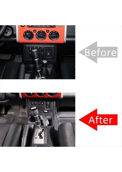 Toyota Fj Cruiser Için 2007-2021 Dişli Kafa Vites Knob Kapak Trim Dekorasyon Aksesuarları Alüminyum Alaşım - Siyah (Yurt Dışından) indirimleri