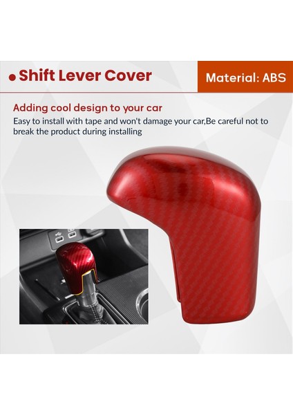 Dişli Kaydırma Düğmesi Kapağı Abs Kırmızı Karbon Fiber Honda Civic Sedan Için Kolu Değiştirme Kolu 2020 2019 2018 2017 2016 (Yurt Dışından) fırsatları