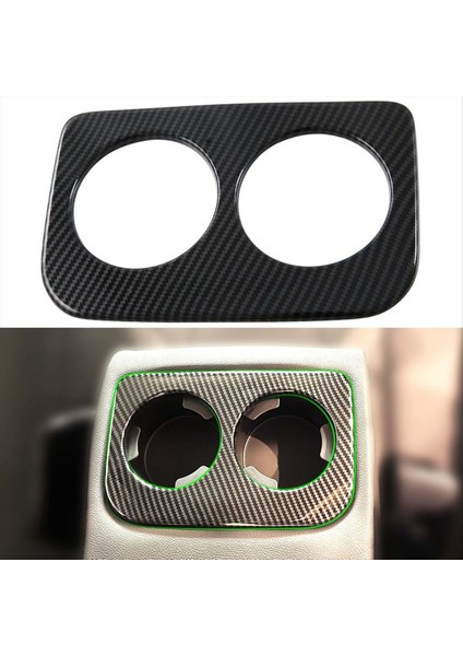 Subaru Crosstrek Için 2023 2024 Araba Arka Su Bardağı Tutucu Kapak Kaplama Aksesuarları Abs Karbon Fiber (Yurt Dışından) fırsatları