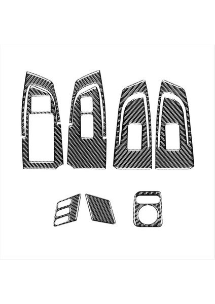 Pencere Asansör Anahtarı Paneli ve Ayna Anahtarı Kapak ve Koltuk Bellek Döşemesi Acura Tsx 2009-2014 Lhd Karbon Fiber (Yurt Dışından)