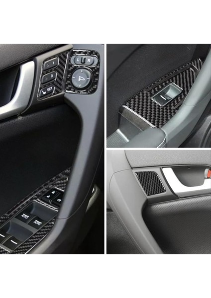 Pencere Asansör Anahtarı Paneli ve Ayna Anahtarı Kapak ve Koltuk Bellek Döşemesi Acura Tsx 2009-2014 Lhd Karbon Fiber (Yurt Dışından) fırsatları