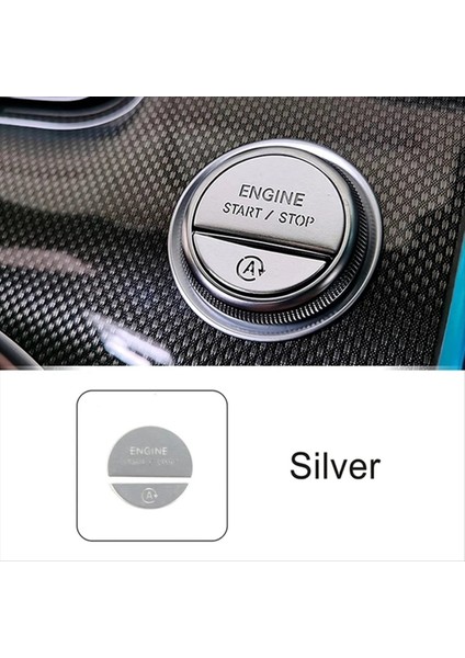 Araba Iç Motor Bir Başlangıç ​​durdur Anahtar Düğmesi Sıkıştırma Mercedes-Benz C E Glc-Class W206 W214 X254 2022-2024 Gümüş (Yurt Dışından) indirimleri
