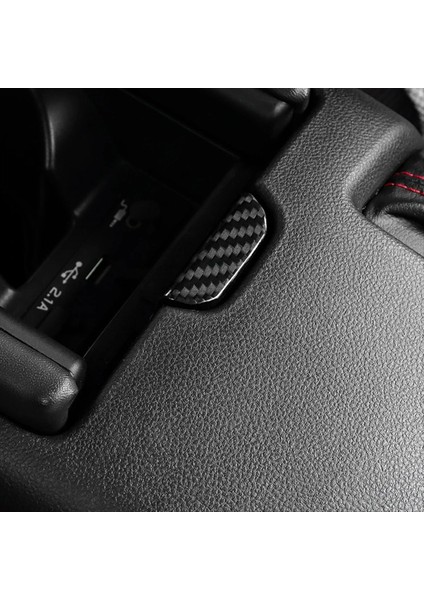 Subaru Brz Toyota GR86 2022-2024 Merkezi Depolama Düğmesi Dekor Iç Aksesuarları (Kırmızı) Için Gerçek Sert Karbon Fiber (Yurt Dışından) modelleri