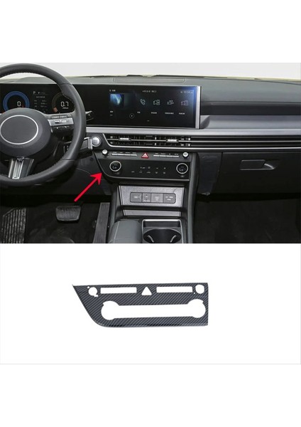 Hyundai Sonata Için Dn8 2024 Araba Klima Knob Paneli Dekoratif Çerçeve Kapak Döşeme Karbon Fiber Lhd (Yurt Dışından) fiyatları