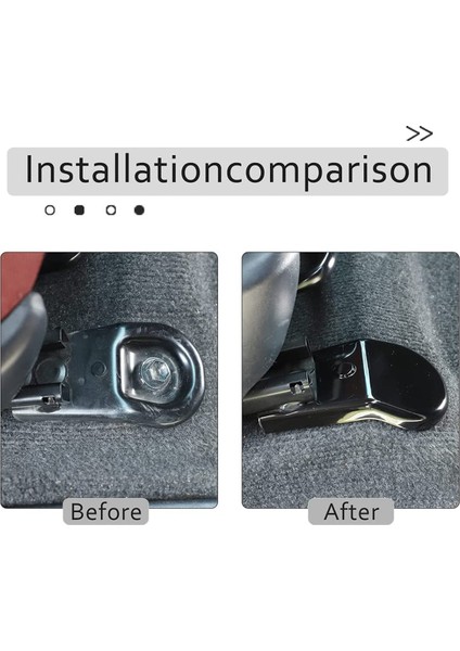 Toyota Hilux Için 2015-2021 Anti-Dötleme Koltuğu Braket Sabitleme Cıvataları Kapak Trims Aksesuarları Siyah 4pcs (Yurt Dışından) fiyatları