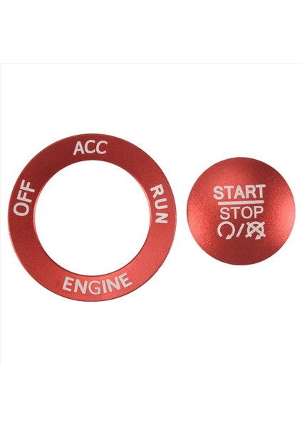 Motor Başlangıç ​​durdur Düğmesi Kapağı + Dodge Challenger Charger 2015-2020 (Kırmızı) Için Halka Trim Aksesuarları (Yurt Dışından) fırsatları