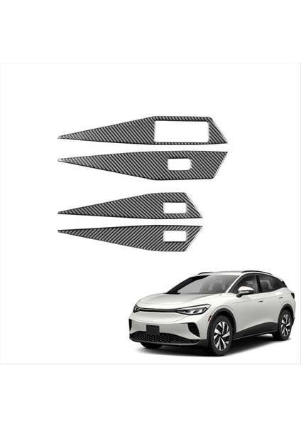 Vw Id.4 Için Id4 2021-2023 Lhd Karbon Fiber Araba Kapı Penceresi Cam Kaldırma Anahtar Düğmesi Döşeme Çerçevesi Dekat Kapak Çıkartması (Yurt Dışından) fırsatları