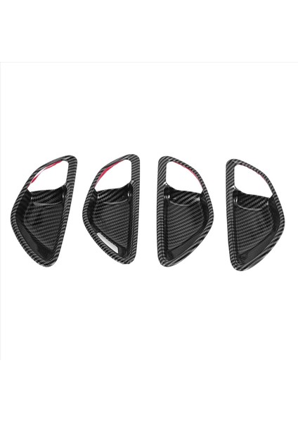 Karbon Fiber Araç Kapı Tutucu Kase Kapağı Mercedes Benz C E Glc Sınıfı W205 X253 GLC260L E3000L C200L 15-21 Lhd (Yurt Dışından)