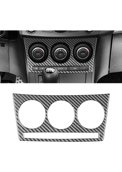 Mazda 3 Otomobil Merkezi Konsolu Ac Iklim Kontrol Paneli Kapak Çıkartma Trim Aksesuarları Için Karbon Fiber (Yurt Dışından) modelleri