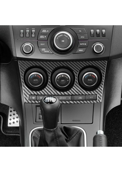 Mazda 3 Otomobil Merkezi Konsolu Ac Iklim Kontrol Paneli Kapak Çıkartma Trim Aksesuarları Için Karbon Fiber (Yurt Dışından) fırsatları
