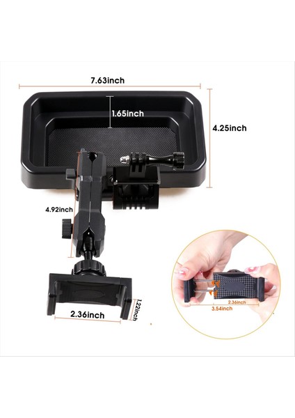 Ford Bronco 2021 2022 2023 Aksesuarları Için Slayt Raylı Dash Telefon Montajı, Gopro ve Akıllı Telefon Için Uyumlu Aksesuarlar (Yurt Dışından) fırsatları