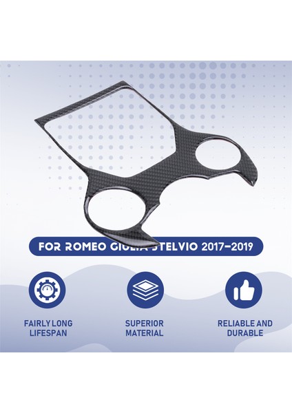 Alfa Için Romeo Giulia Stelvio 2017-2019 Karbon Fiber Dişli Vites Paneli Multimedya Düğmeleri Çerçeve Çıkartma Dekorasyonu (Yurt Dışından) fırsatları