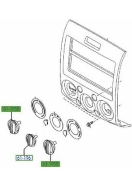 2set/6pcs Araba Isıtıcı Kontrol Kuşları UB9B61195 UB9C61195 Ford Ranger Pk Için 2009-2011 Klima Kontrol Düğmesi Anahtarı (Yurt Dışından) fırsatları