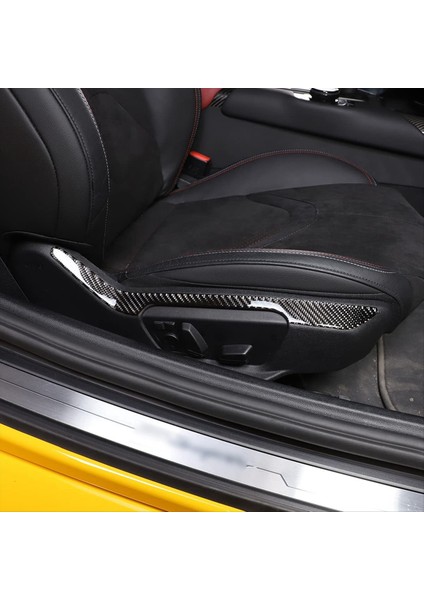 Toyota Supra gr A90 2019-2023 Yumuşak Karbon Fiber Araba Koltuğu Ayarlama Anahtarı Kapak Dekoratif Sticker Iç Trim (Yurt Dışından) fiyatları