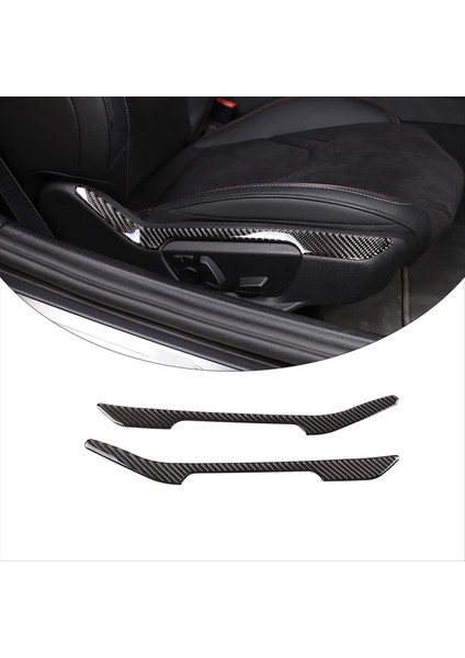 Toyota Supra gr A90 2019-2023 Yumuşak Karbon Fiber Araba Koltuğu Ayarlama Anahtarı Kapak Dekoratif Sticker Iç Trim (Yurt Dışından) modelleri