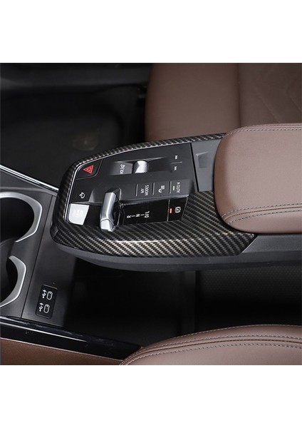 Bmw X1 U11 2023 2024 Otomobil Merkezi Konsol Dişli Vites Paneli Çerçevesi Kapak Döşeme Aksesuarları - Abs Karbon Fiber (Yurt Dışından)