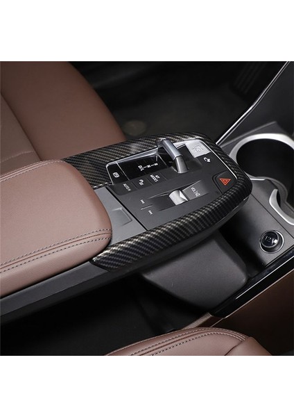 Bmw X1 U11 2023 2024 Otomobil Merkezi Konsol Dişli Vites Paneli Çerçevesi Kapak Döşeme Aksesuarları - Abs Karbon Fiber (Yurt Dışından) fiyatları